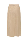 SWAYING 25 Fall/Winter Collection: Beaded Alpaca Wool Sweater/Skirt Set SW-SW25AW3B04-XING (Beige) Skirt (SW25AW1T07C1S4)